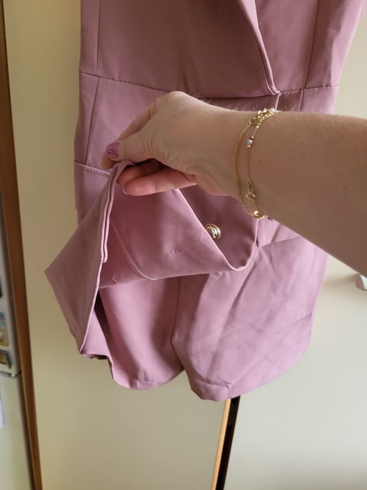 Kombinezon damski - nowy pudrowy róż