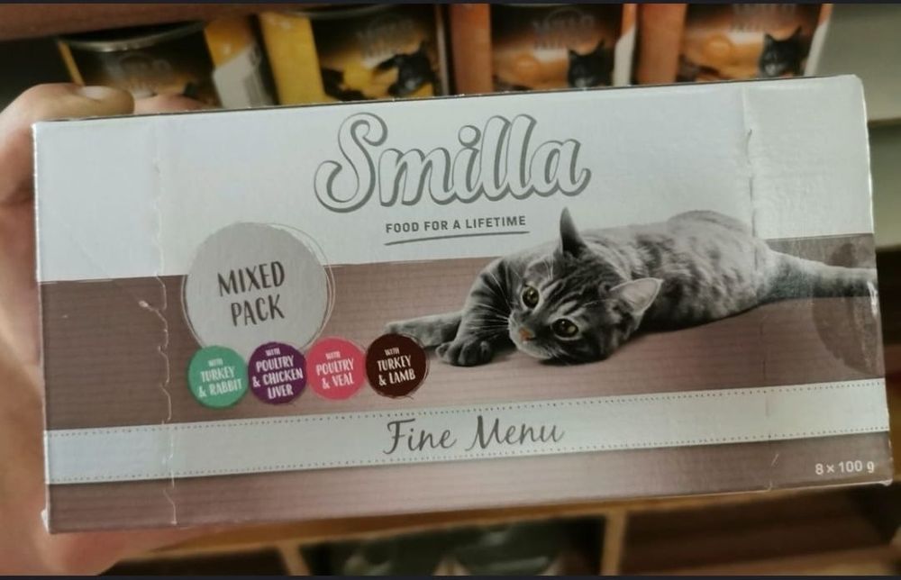 Smilla Fine Menu 80x100g mix smaków jedzenie dla kota pasztet