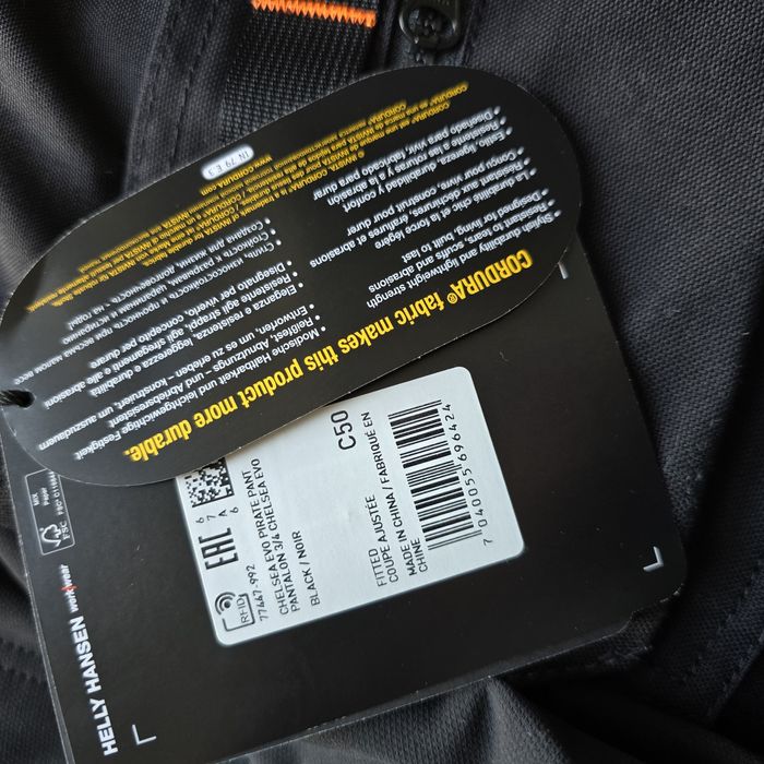 Nowe Profesjonalne Spodnie Robocze 3/4 Helly Hansen Chelsea Evo Pirate