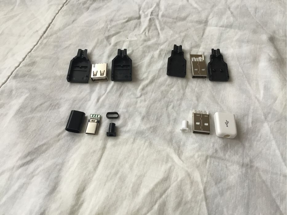 USB разьём type A мама/папа 2шт=30грн: 30 грн. - Комплектуючі та ...
