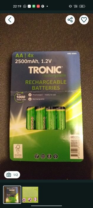 Akumulatorki AA 4szt. Nowe