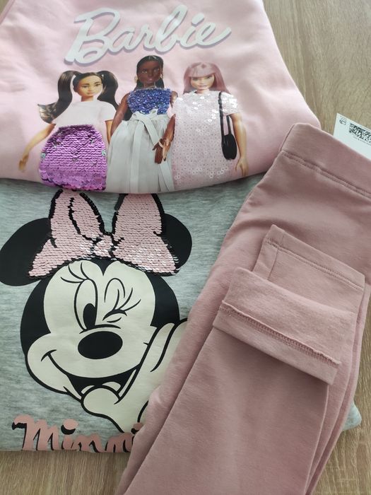 Bluzy i legginsy cieplejsze H&m nowe 110/116 rozmiar