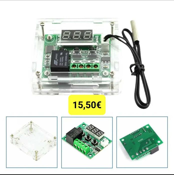 Termostato 12V W1209 - Controlador de Temperatura Digital Novo