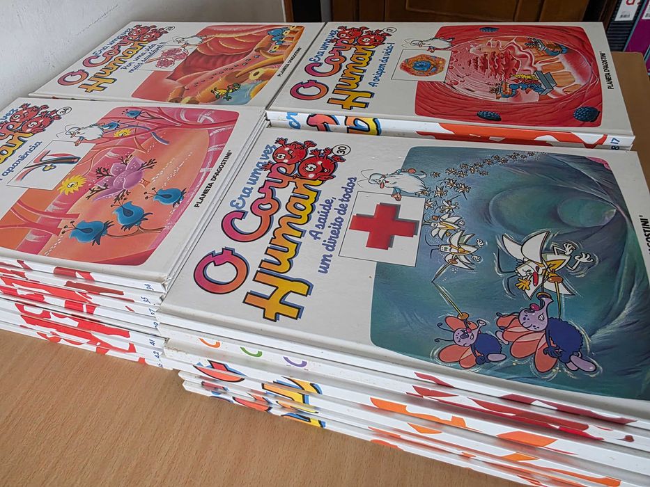 45 livros da coleção infantojuvenil "O Corpo Humano"