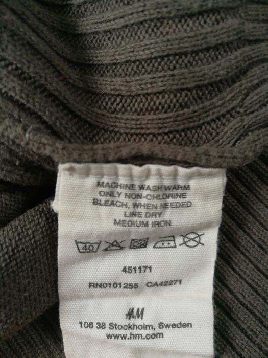 Męski bawełniany sweter H&M LOGG