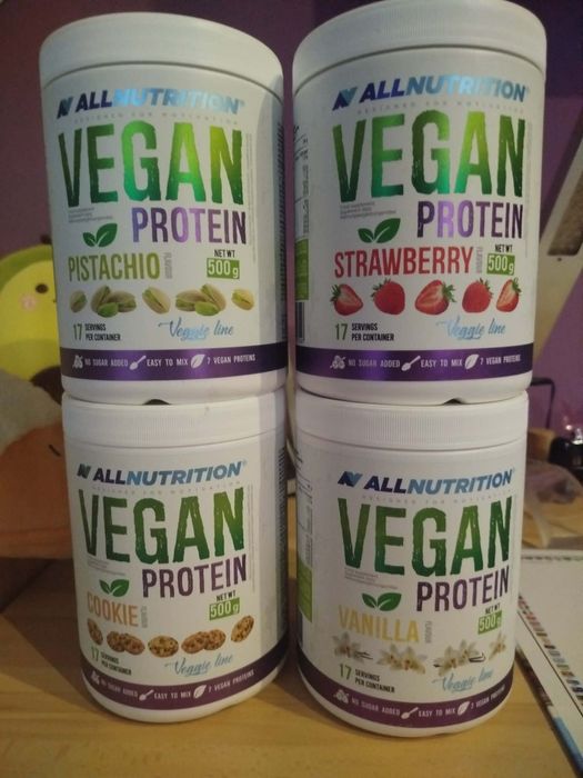 4x 500g odżywka białkowa wegańska Allnutrition vegan protein