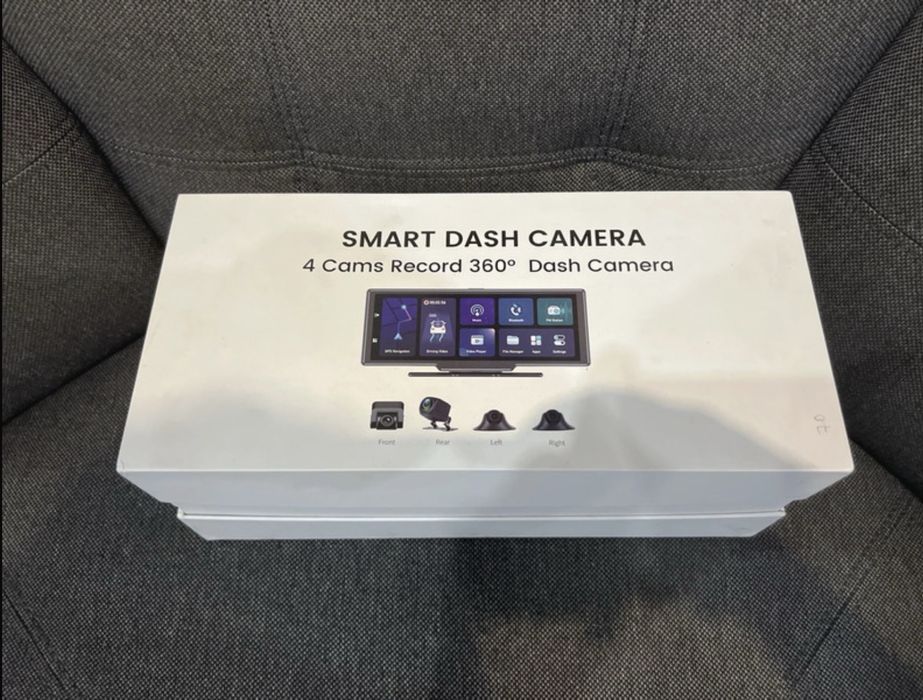 4 cams record 360 dash camera