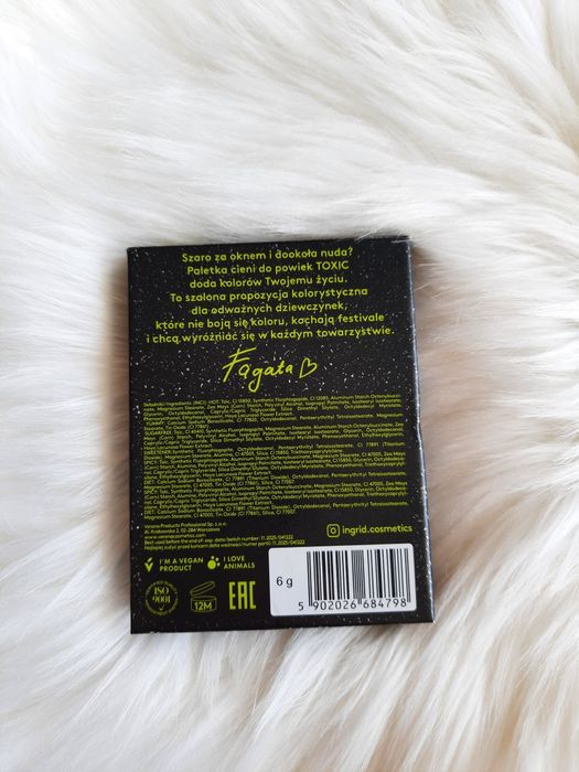 Ingrid, paleta cieni, toxic, cienie do oczu, fagata