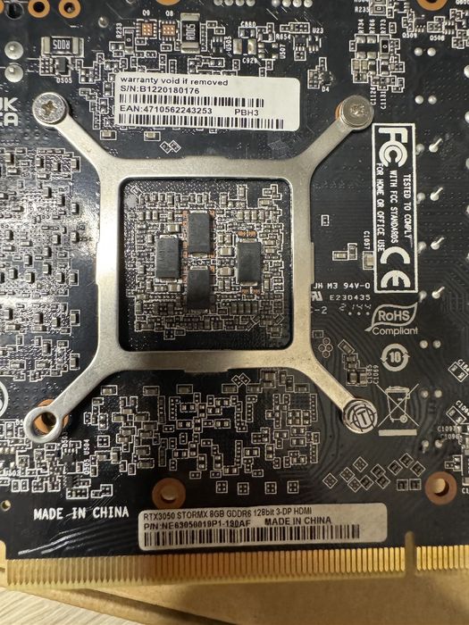 Rtx 3050 Palit StormX 8gb