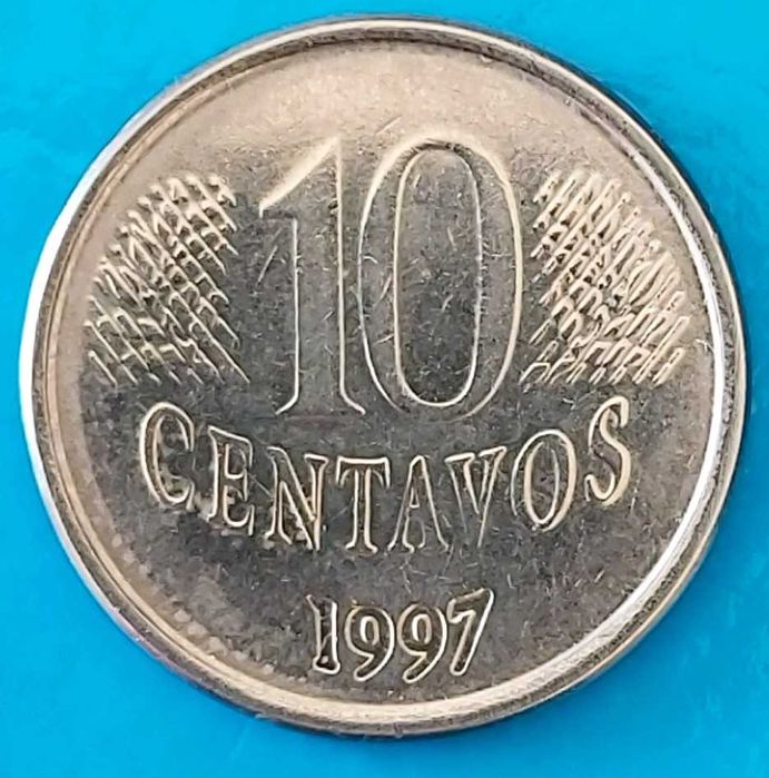 10 Centavos de 1997, do  Brasil, antiga e rara