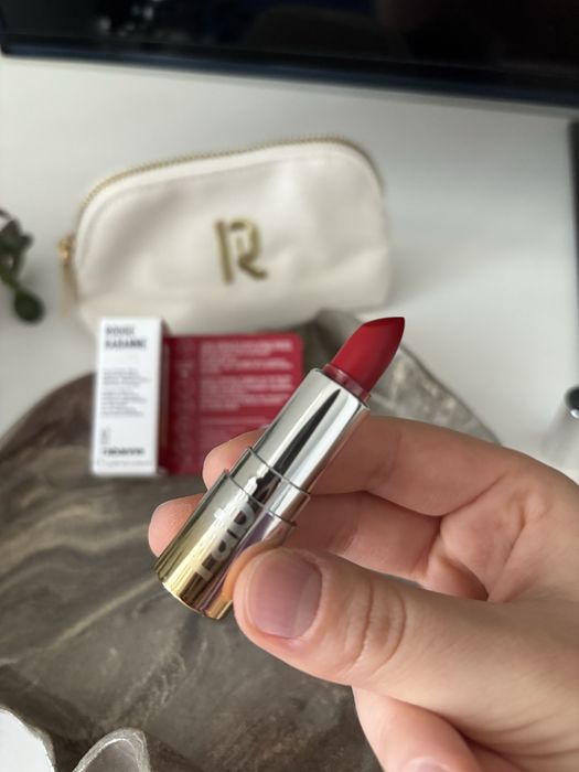 Paco Rabanne czerwona szminka + kosmetyczka