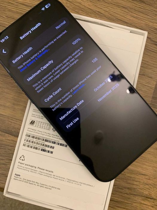 iPhone 17 Pro Max 256GB Blue