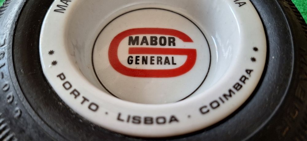Cinzeiro pneu mabor porcelana borracha