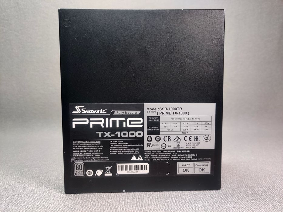 Seasonic Prime TX-1000 Titanium (SSR-1000TR)