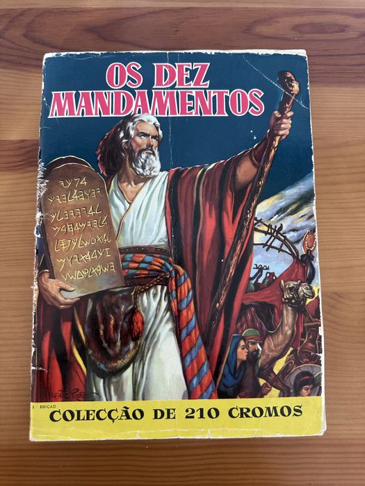 Caderneta cromos anos 60 - Os Dez Mandamentos