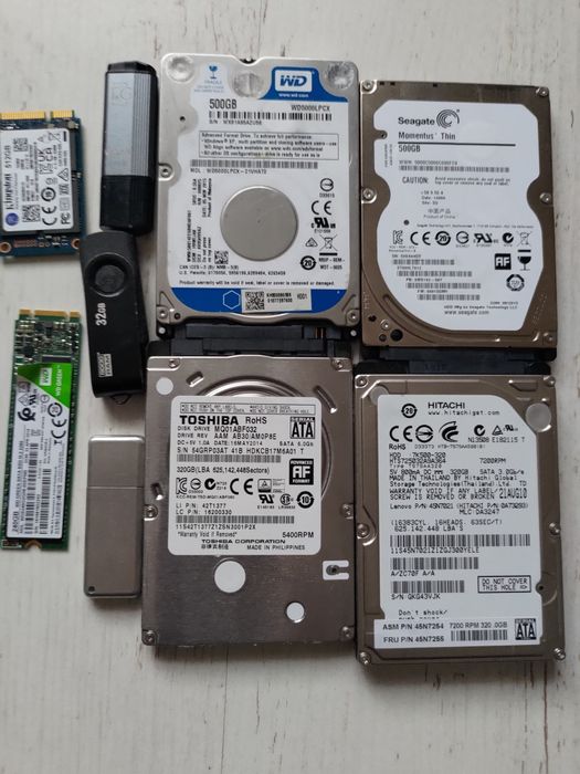 HDD SSD флешки жорсткі диски