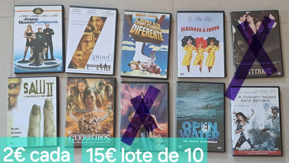LOTE DVD's - varios filmes