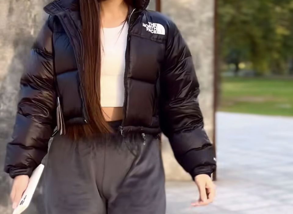 Укрроченный пуховик , куртка TNF The North Face 700