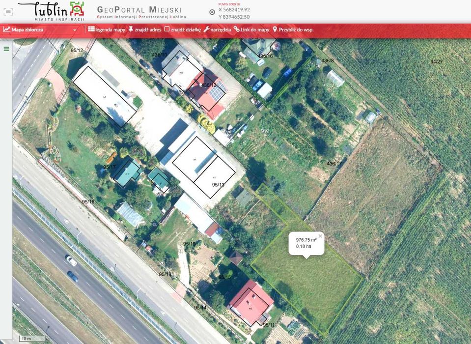 działka / plac  1000m2 boczna Al. Warszawskiej (Główna) obok BIURA