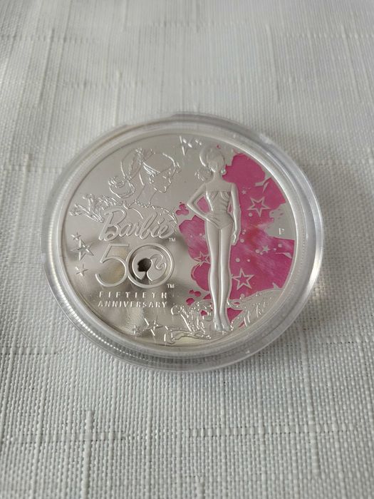 Moneta  Barbie 50 rocznica Prezent Święta