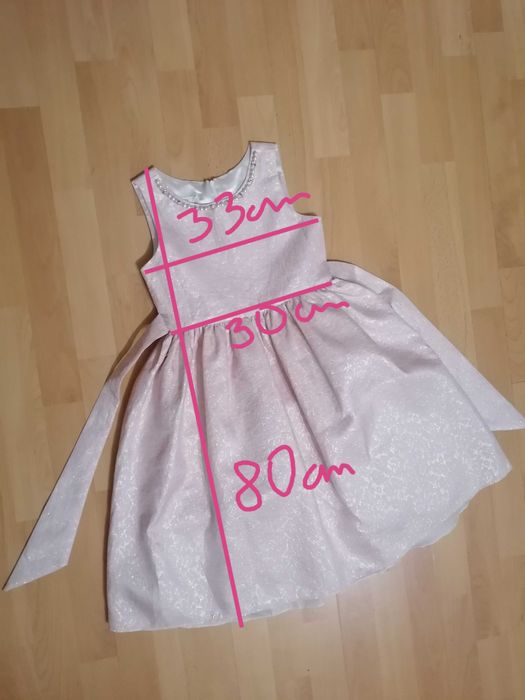 Elegancka sukienka dla dziewczynki, błyszcząca idealna na Święta.