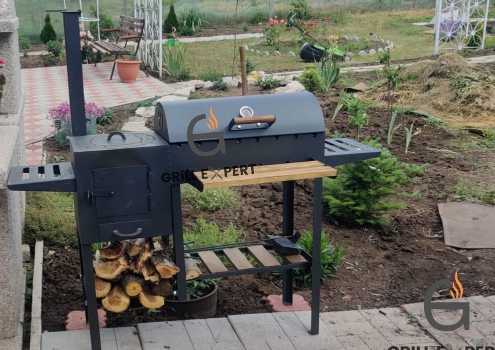 ЕКСКЛЮЗИВ! мангал гриль BBQ |Сталь 4 мм, коптильня, піч під казан!