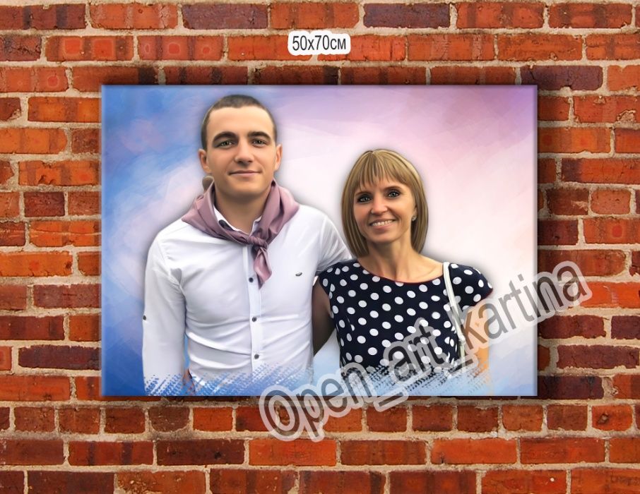 Картина(фото) на холсте.Портрет на холсте.Печать на холсте.ФОТОКАРТИНА