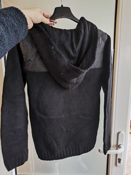 Кофта на блискавці з капюшоном, в'язана