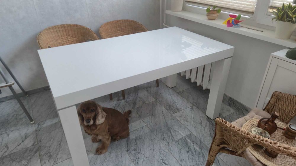 Stół biały połysk Hubertus