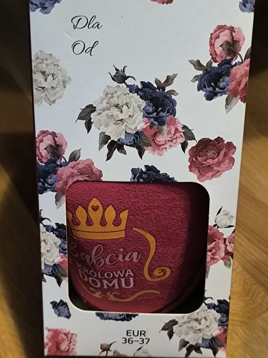 Dziadek i babcia kapcie z napisami