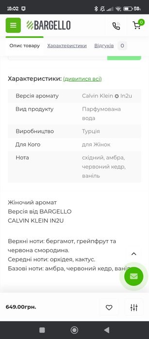 Лот духов аналоги