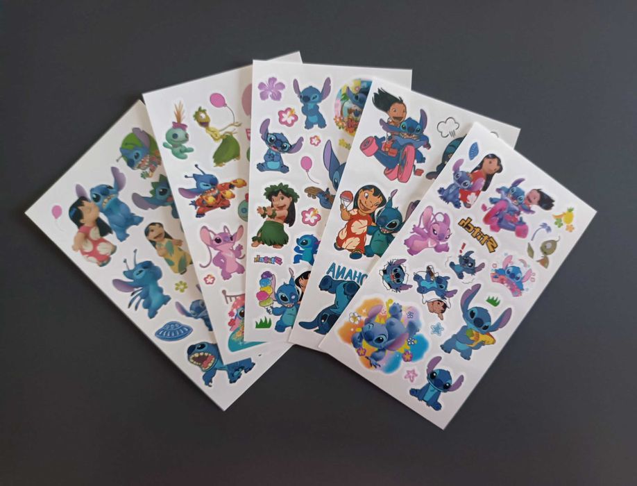 Tatuaże dziecięce LILO i STITCH Disney 5 arkuszy!