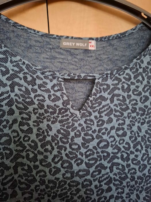 Sukienka niebieska panterka