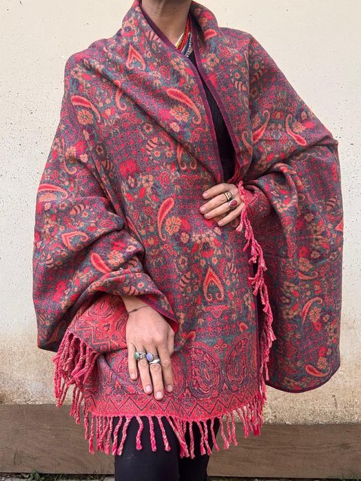 Szal duży oversize Indie