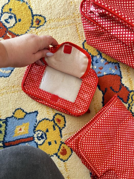 Mala maternidade TucTuc vermelha + Acessorios