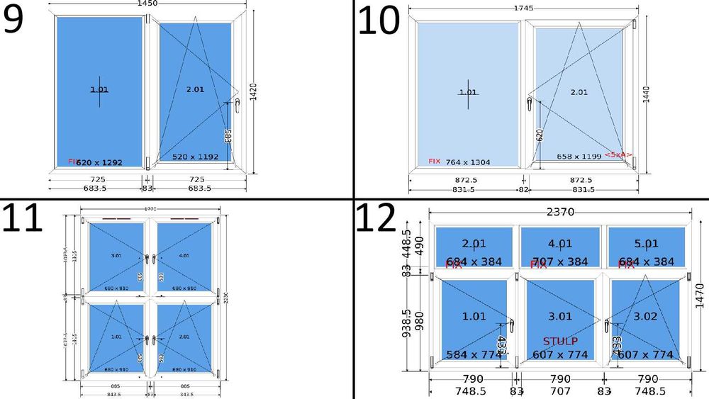 Okna PCV z magazynu za połowę ceny