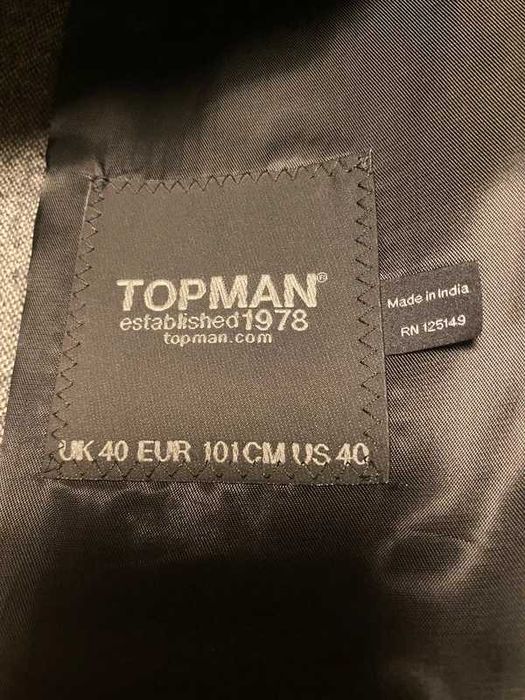TOPMAN marynarka męska wełna r. 40
