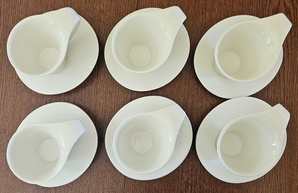 Zestaw 6 filiżanek z talerzykami Witek's Extreme – nowoczesny design