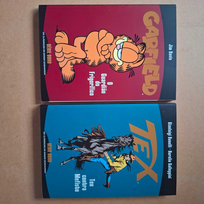 Capitão América, Electra, Tex, Ric Hochet, Garfield - BD série Ouro