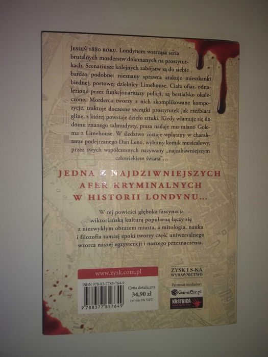 Dobra książka - Golem z Limehouse Peter Ackroyd (P3)