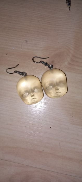 Kolczyki szklane głowy