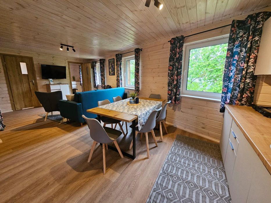 Domek letniskowy całoroczny nad jeziorem Czos z balią i sauną