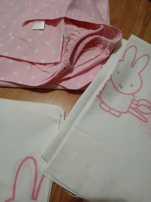 Conjunto lençóis Miffy para cama de criança 1.20x0.60