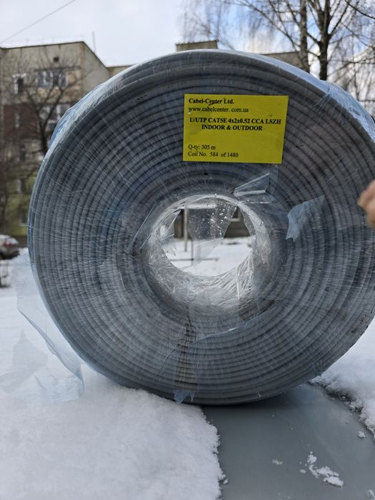 utp cat5e indor 4х2х0.52 cca кабель, витая пара