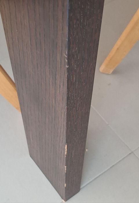 Mesa em wenge e cadeiras