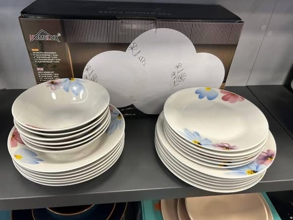 Zestaw Obiadowy Porcelany 24 el
