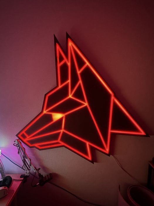 Logo neon lobo RGB