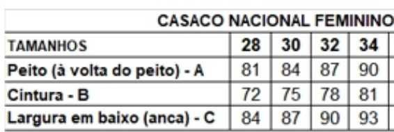 Casaco Traje Académico Nacional Feminino
