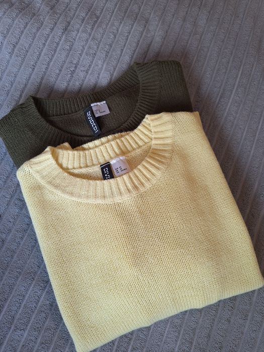Zestaw 2szt. H&M r. XS/S sweterki Divided bluza koszula