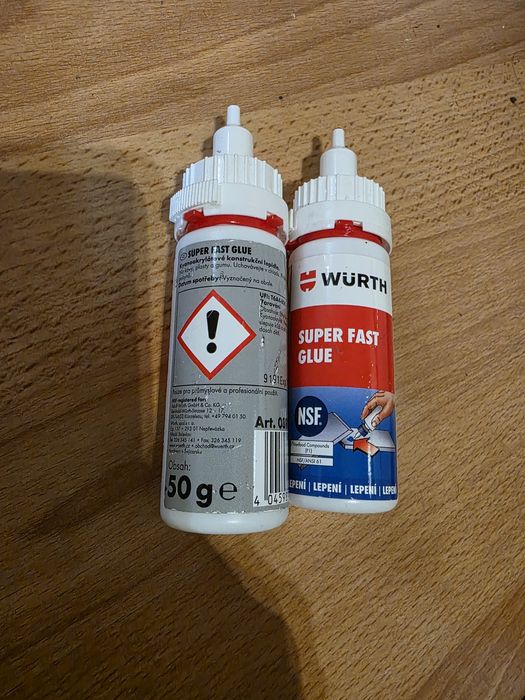 Швидковисихаючий клей  Würth Super Fast Glue об'ємом 50 г